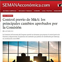 Control previo de M&A: los principales cambios aprobados por la Comisin